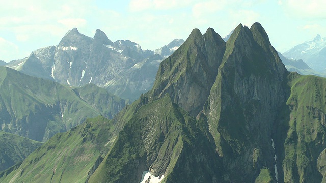 Hofats山/ Oberstdorf，德国巴伐利亚视频素材