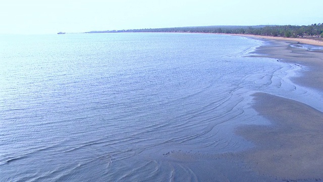 海岸/达尔文鸟瞰图，北领地，澳大利亚视频素材