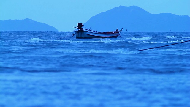 船夜景视频素材