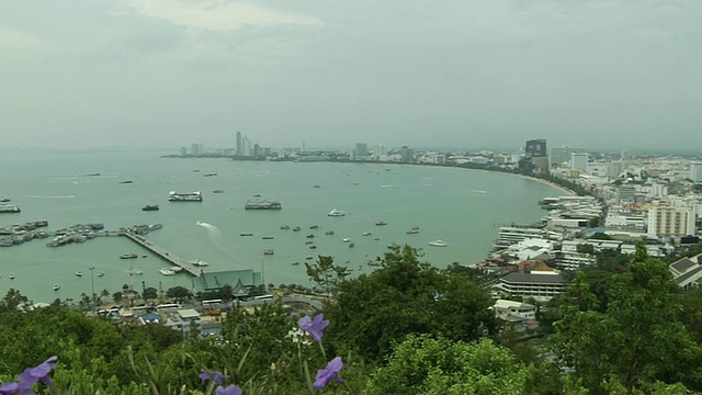 泰国芭堤雅春武里海岸的鸟瞰图视频素材