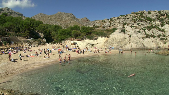 Cala San Vicent / Mallorca，巴利阿里群岛，西班牙视频素材