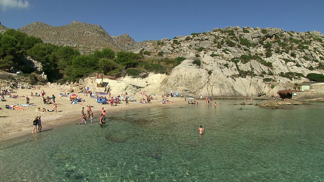 Cala San Vicent / Mallorca，巴利阿里群岛，西班牙视频素材