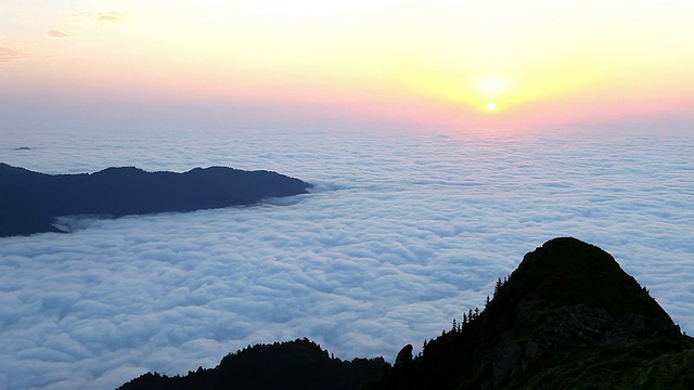 Huser高原**时间流逝** rize，土耳其视频素材