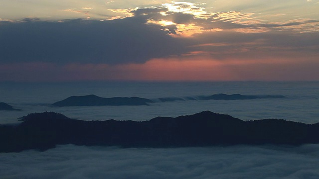 Huser高原**时间流逝** rize，土耳其视频素材