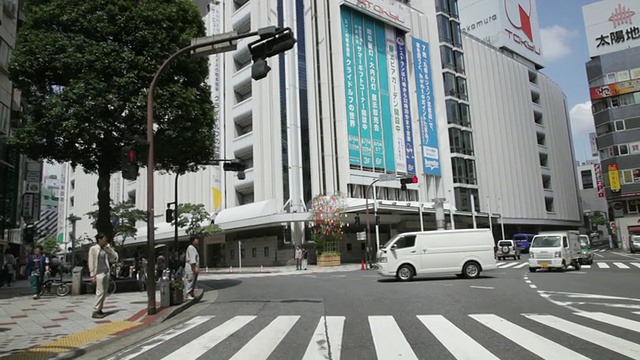 日本东京涩谷附近的交通状况视频素材