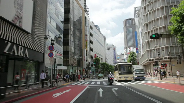 日本东京涩谷附近的交通状况视频素材