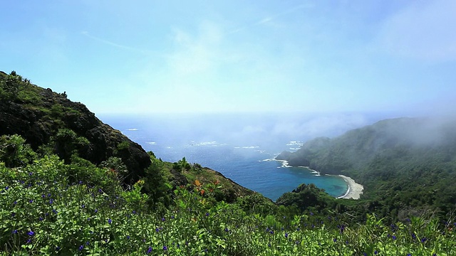 日本东京，集地岛/小笠原群岛的Hatsuneura观景台视频素材