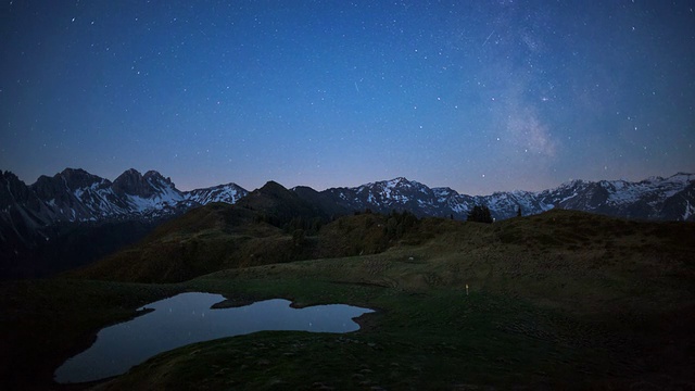 繁星闪烁的夜晚,视频素材