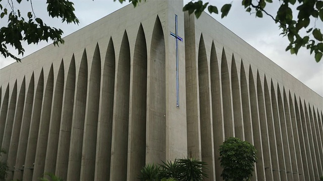 Dom Bosco Church女士(Santuario Dom Bosco) /巴西巴西视频素材