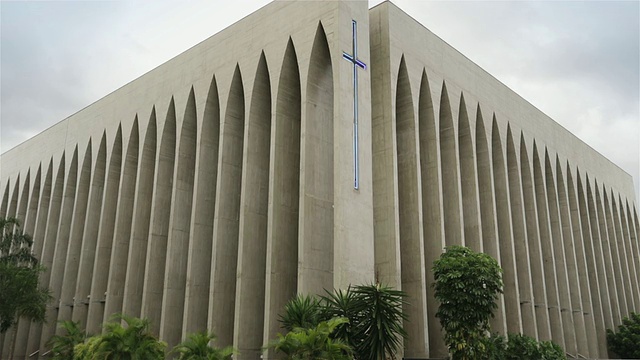 Dom Bosco Church女士(Santuario Dom Bosco) /巴西巴西视频素材