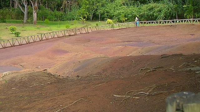 潘右拍摄七色大地大湾毛里求斯视频素材