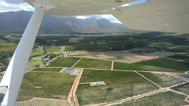 Stellenbosch酒庄在飞机上视频素材