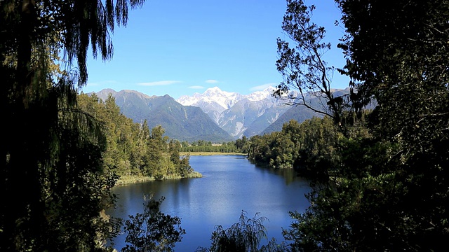 马西森湖全景，新西兰视频素材