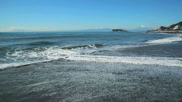 富士山和Enoshima。视频素材