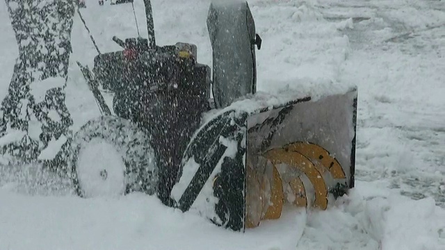 扫雪机，扫雪机，扫雪机视频素材