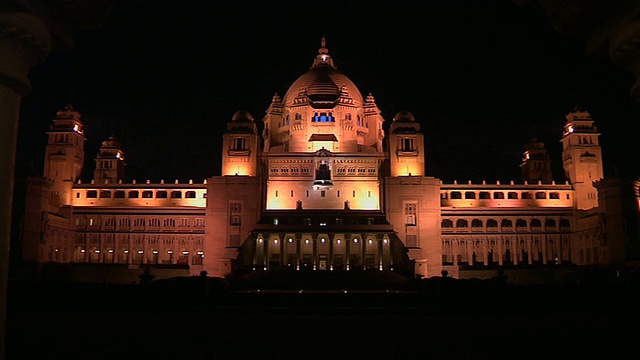 印度拉贾斯坦邦，Umaid Bhavan Jodhpur视频素材