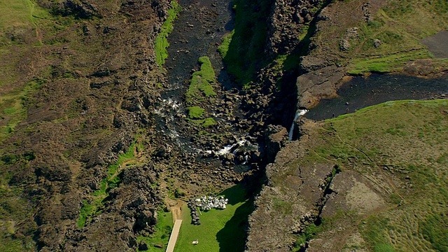 Thingvellir /冰岛WS鸟瞰图视频素材