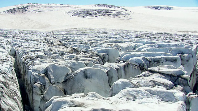 冰岛Myrdasjokull冰川的WS AREAIL视图视频素材