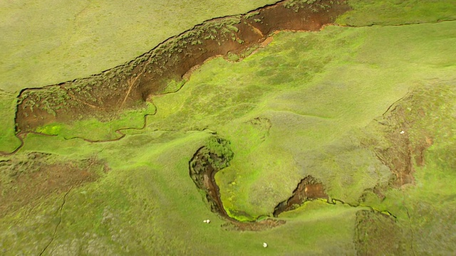 冰岛landmanalaugur山脉的WS空中山谷视频素材