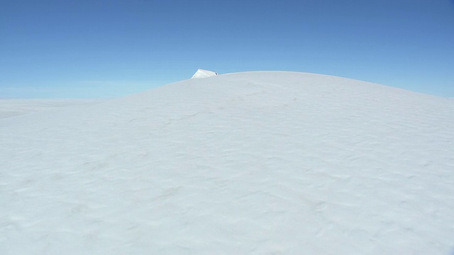 WS鸟瞰图的雪景在格里姆votn /冰岛视频素材