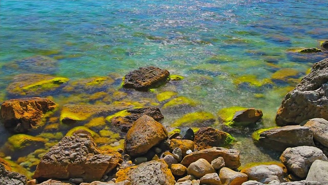 海和石头视频素材