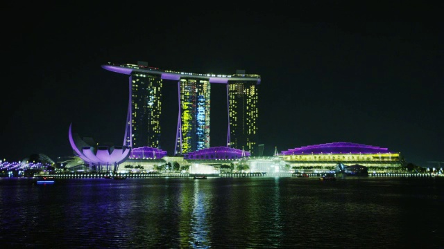 滨海湾金沙酒店和赌场视频素材