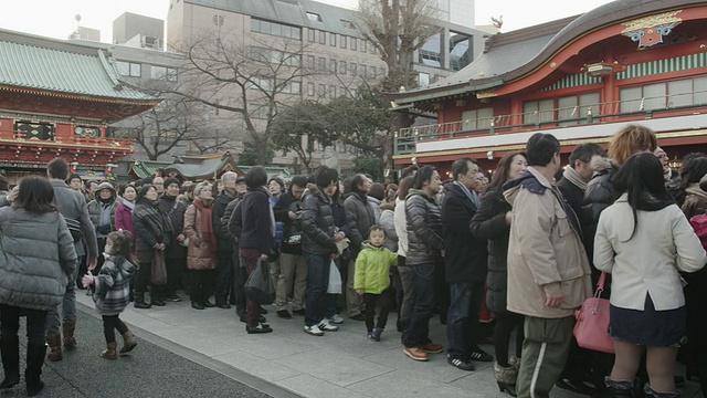 神田明真神社的八公模视频素材