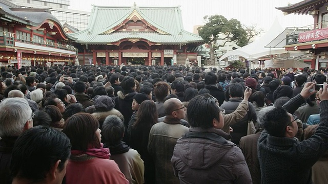 神田明真神社的八公模视频素材