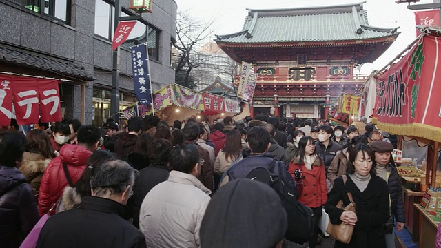 神田明真神社的八公模视频素材