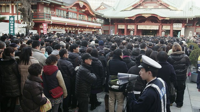 神田明真神社的八公模视频素材