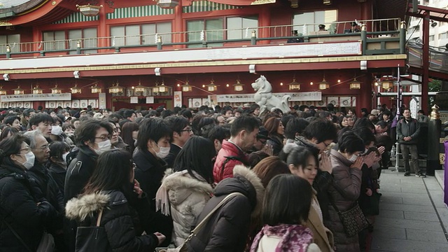 神田明真神社的八公模视频素材