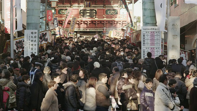 神田明真神社的八公模视频素材