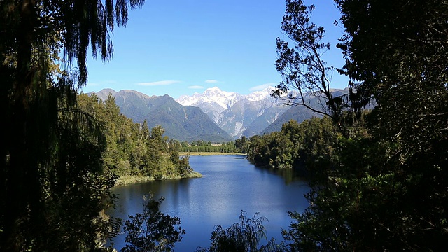 马西森湖全景，新西兰视频素材