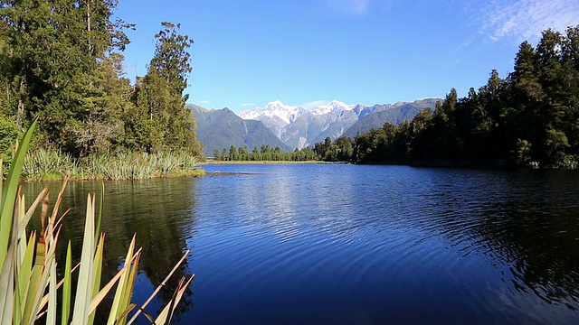 马西森湖全景，新西兰视频素材