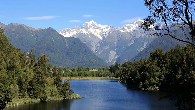 马西森湖全景，新西兰视频素材