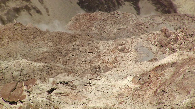 美国华盛顿圣海伦斯火山的MS空中阴燃火山口视频素材