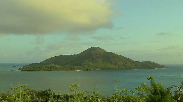 塞舌尔塞夫岛空中海上封锁视频素材