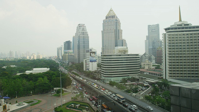 拉玛四路高架景观视频素材