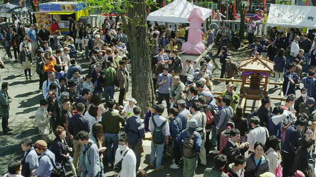 卡那马拉祭吸引了很多游客视频素材