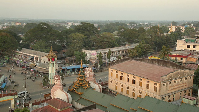 WS HA Street scene / Prome, Pyay，缅甸视频素材