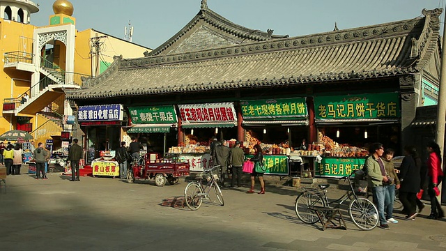 WS街景/中国内蒙古呼和浩特视频素材