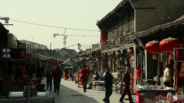 WS街景/中国内蒙古呼和浩特视频素材