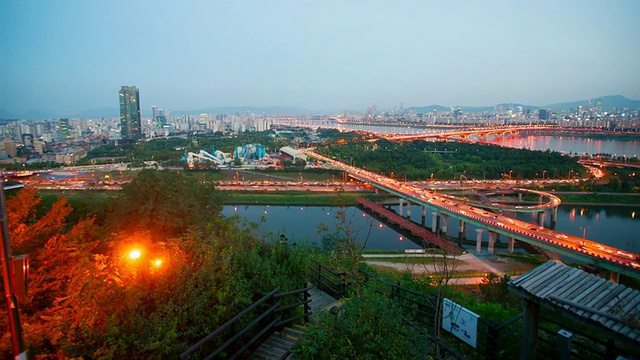 韩国仁川Seongsudaegyo大桥全景图视频素材