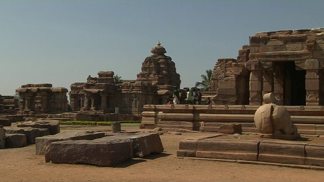 潘右pattadakal庙巴达米印度卡纳塔克邦视频素材