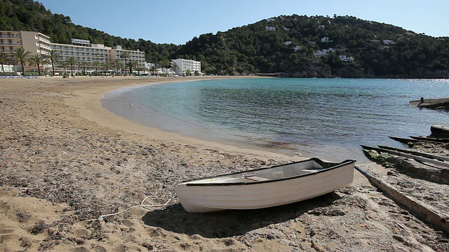 Cala de Sant Vicent / Ibiza，巴利阿里群岛，西班牙视频素材