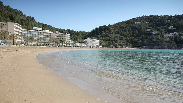 Cala de Sant Vicent / Ibiza，巴利阿里群岛，西班牙视频素材