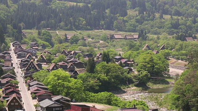 WS PAN TD村/白川go，岐阜县，日本视频素材