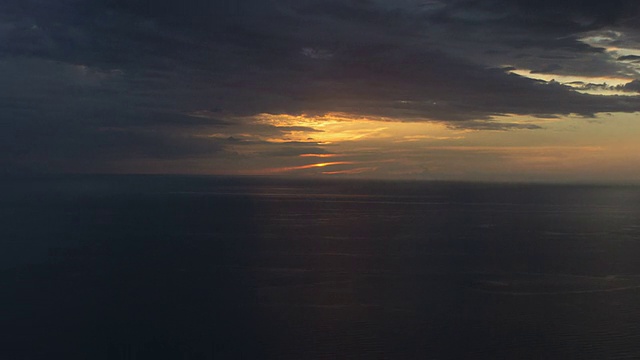 时间流逝，海上日出视频素材