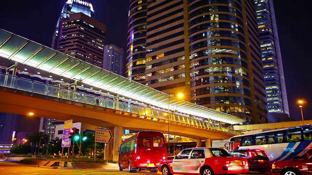 香港的夜晚视频素材