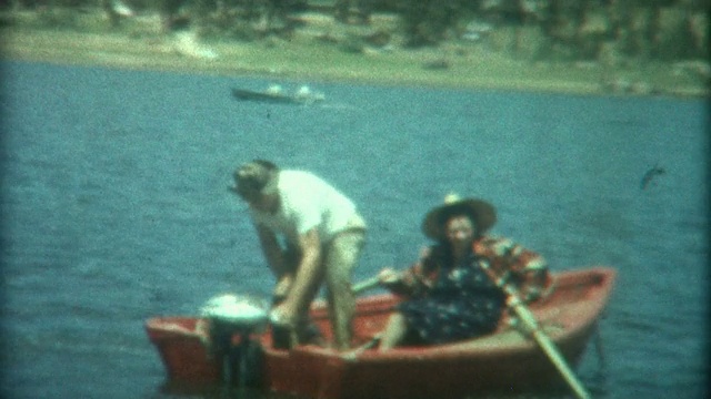 落水1950视频素材